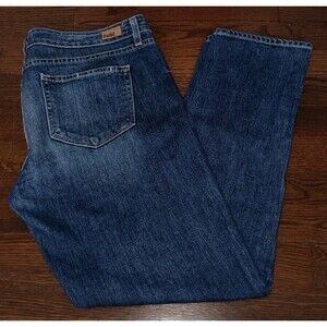 Paige Jeans Womens 32 Skyline Ankle Peg Blue Denim Medium Wash Made In USA